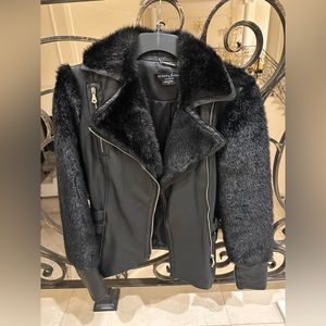 Marciano Black Leather Jacket XS